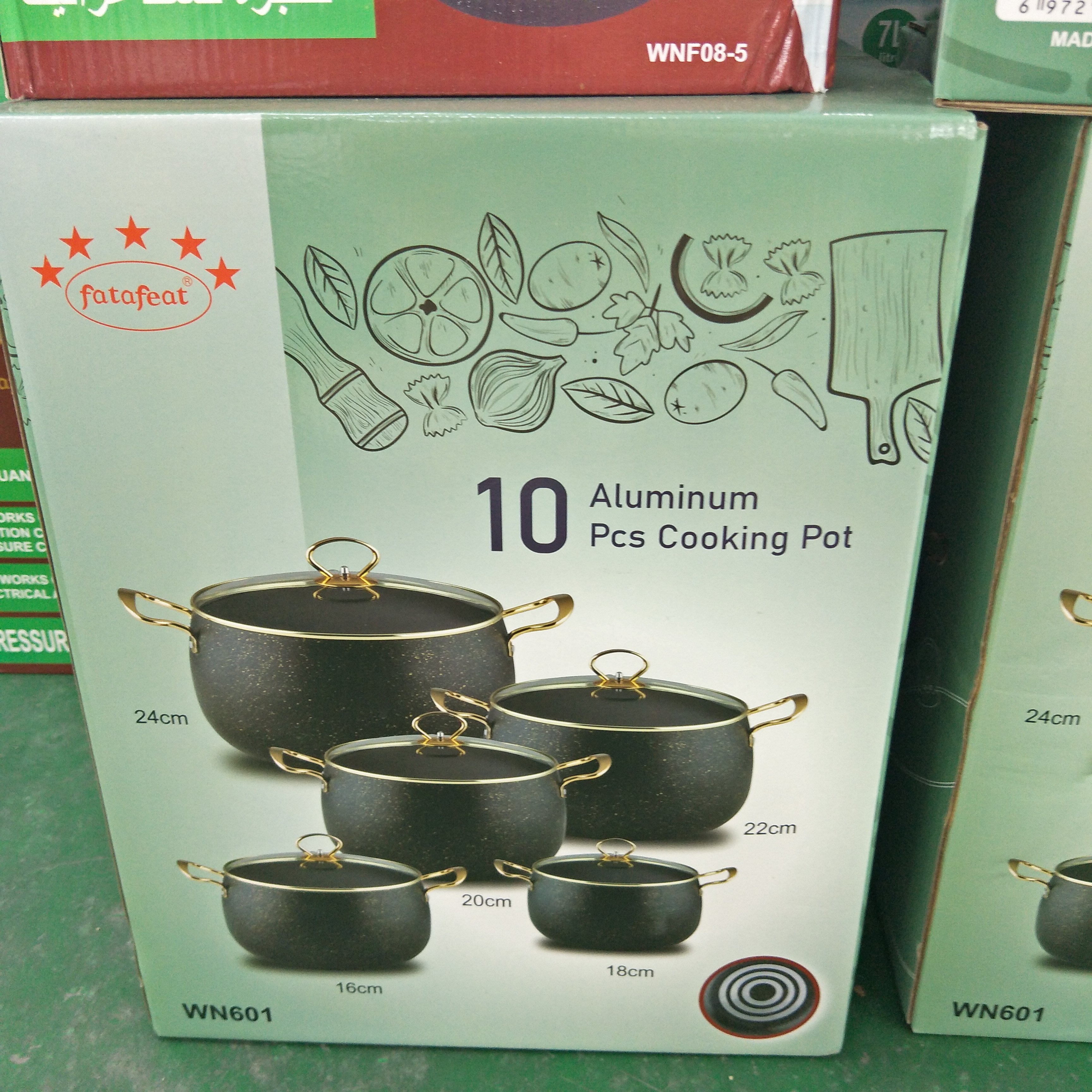 16CM 18CM 20CM 22CM 24CM Middle East Style Good Quality Aluminum Belly Cooking Pot Set Aluminum Kitchenen Stock Pot with Lid