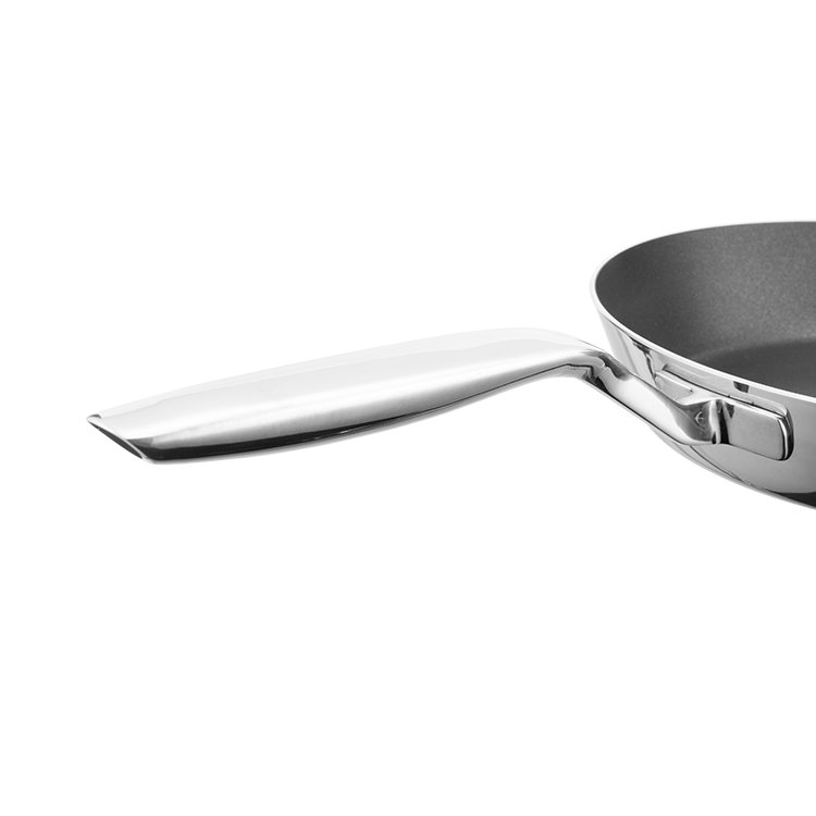 2022 Hot Selling 3ply Cookware Set With Glass Lid Healthy Stainless Steel Pan Set