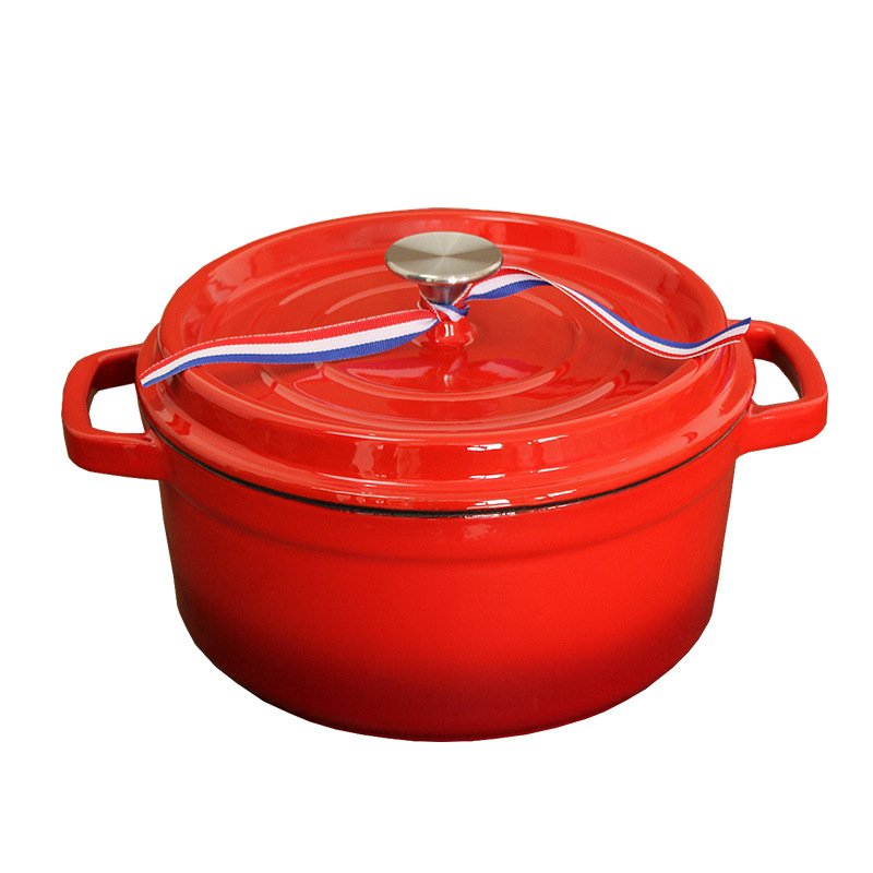 Hot Selling Classic Round Cast Iron Enamel Pot Saucepan Cookware Suitable for Induction Cooker Electric Stove enamel cooking pot