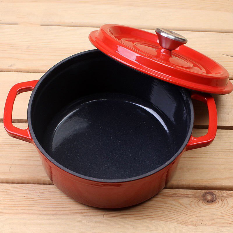 Hot Selling Classic Round Cast Iron Enamel Pot Saucepan Cookware Suitable for Induction Cooker Electric Stove enamel cooking pot