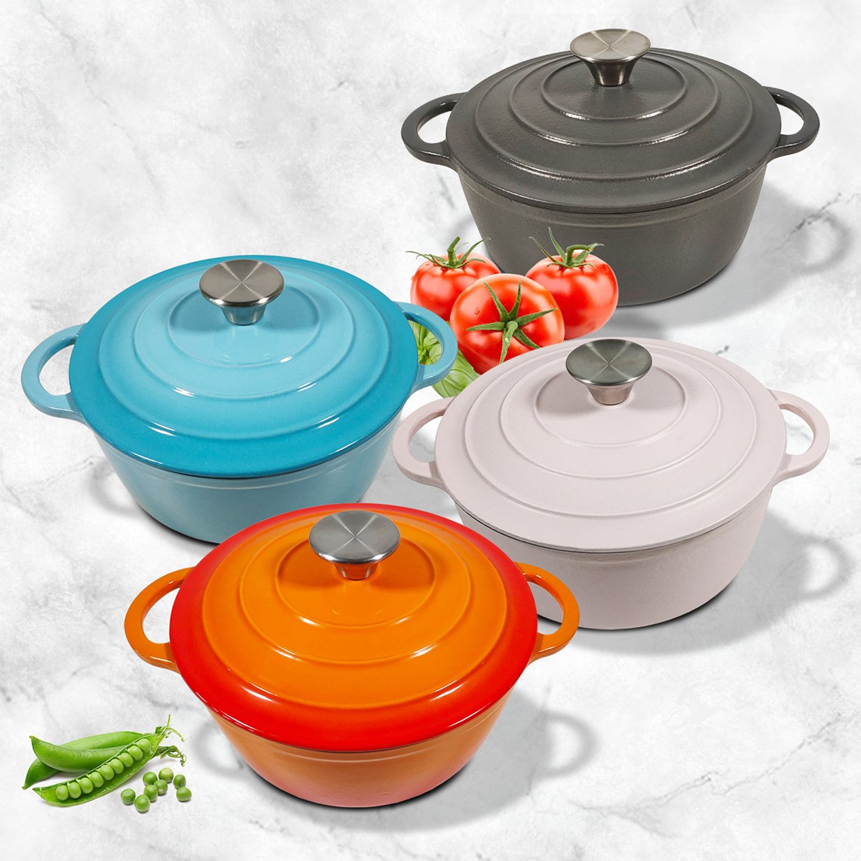 Hebei cast iron cookware non stick cast iron casseroles set