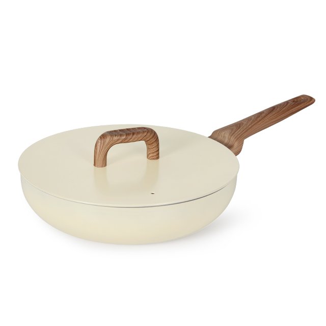 Hot Wholesale 11pcs aluminum lid non stick cookware set with steamer cookingware set with wooden handle