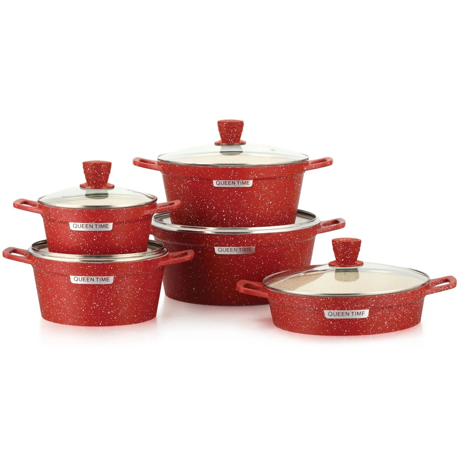 10 PCS Granite Kitchen Cookware Set Non Stick Cookware Set With Cheap Price