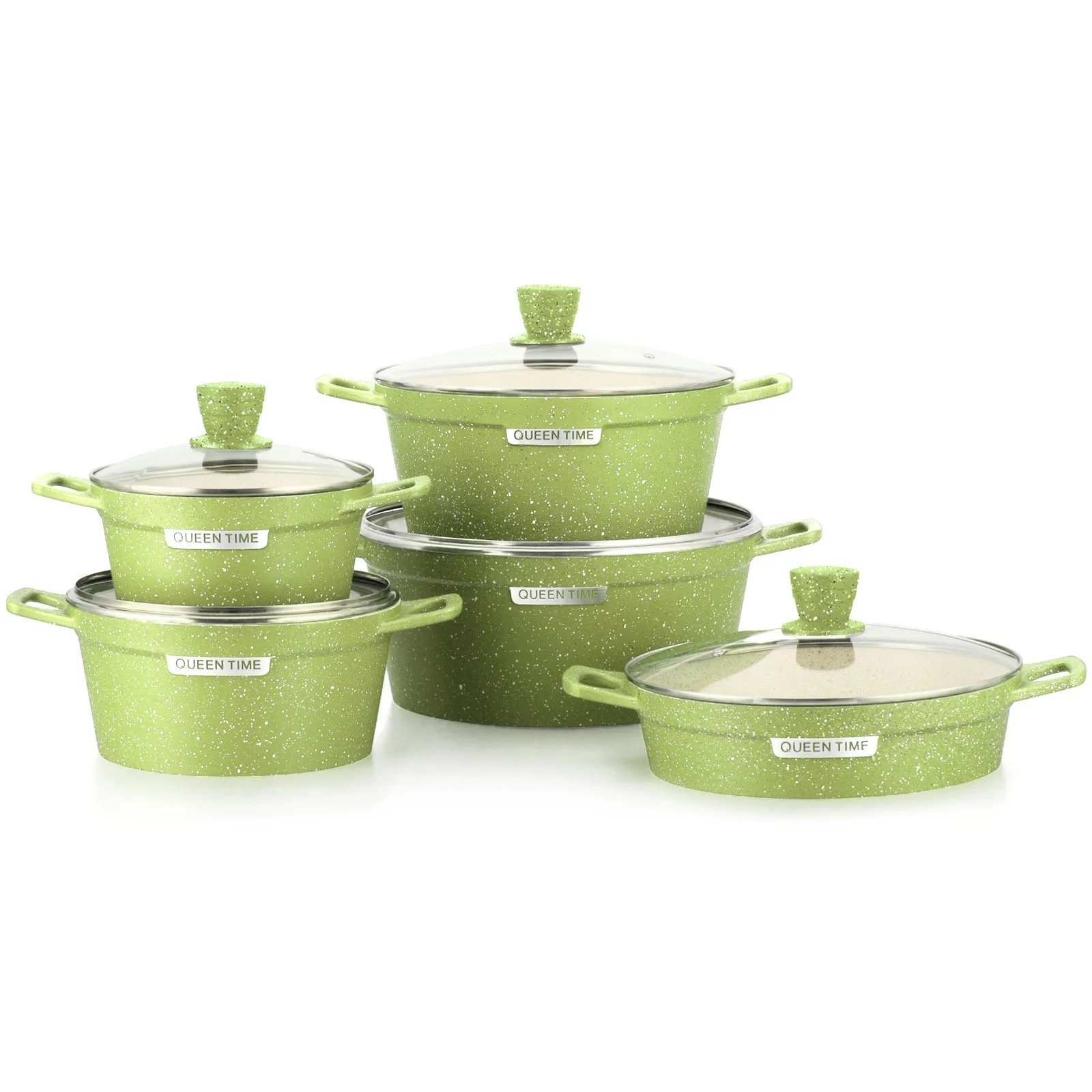 10 PCS Granite Kitchen Cookware Set Non Stick Cookware Set With Cheap Price