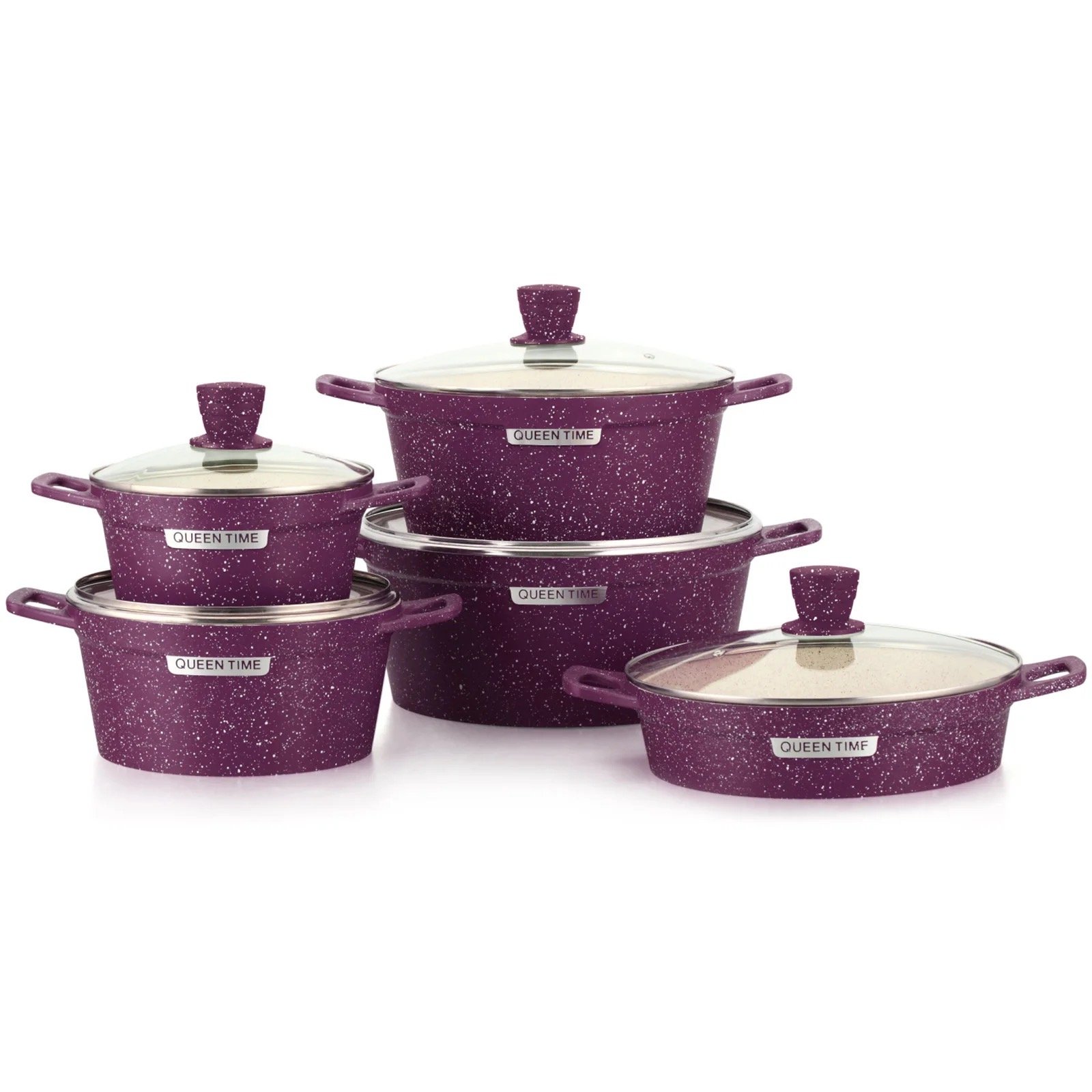 10 PCS Granite Kitchen Cookware Set Non Stick Cookware Set With Cheap Price