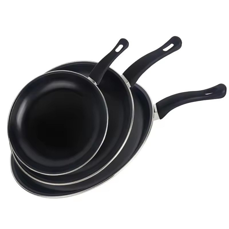 Non-Stick Coating Kitchen Accessories Iron Pot Three-piece Set Non-stick Pot Gift Box Set Frying Pan Frying Pan Cookware Set