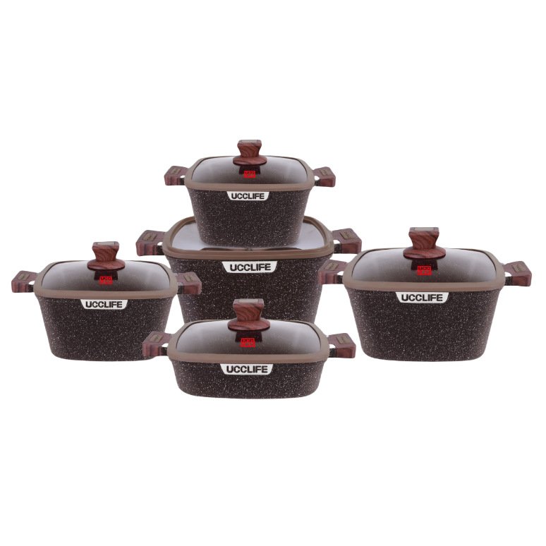 Factory Stock Kitchen Accessories Set Cookware Thermal Cooker 10pcs Kitchen Cookware Set