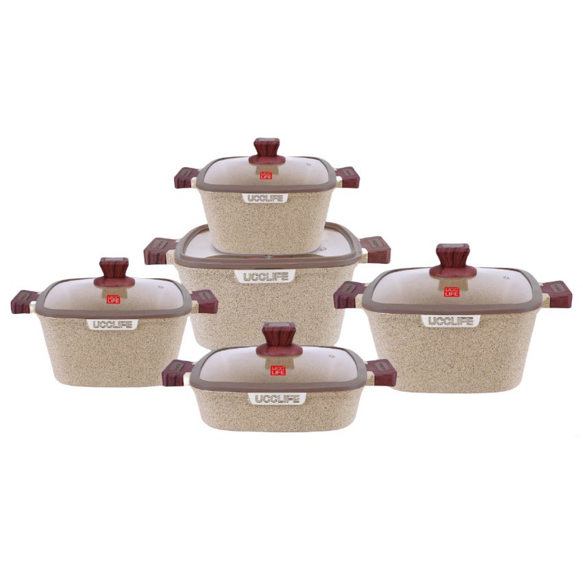 Factory Stock Kitchen Accessories Set Cookware Thermal Cooker 10pcs Kitchen Cookware Set