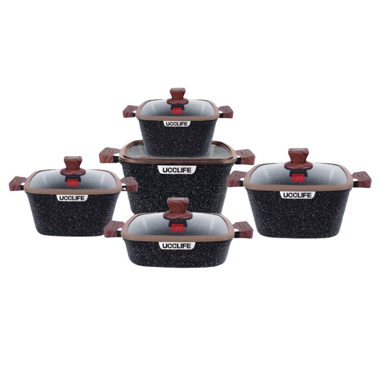 Factory Stock Kitchen Accessories Set Cookware Thermal Cooker 10pcs Kitchen Cookware Set
