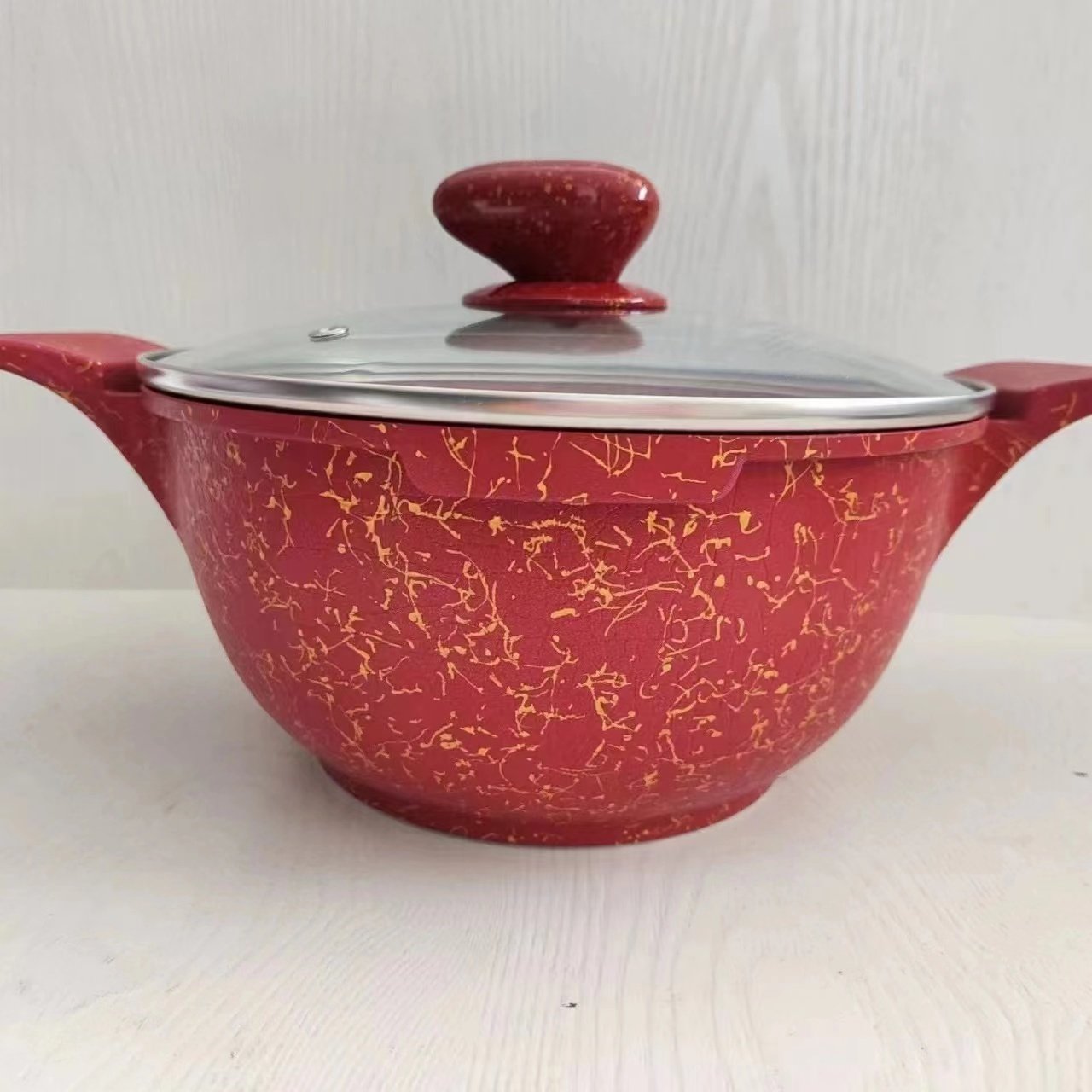 2024 New Design OEM Die Cast Aluminium Nonstick Soup Pot cookware set Kitchen Sets Kitchen Soup Pot Set nonstick pots and pans