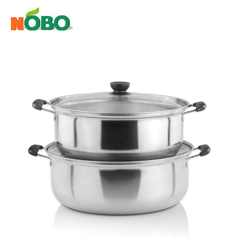 Set of 8 Ghana Bakelite Handles Stainless Steel Cookware Set with Glass Lid