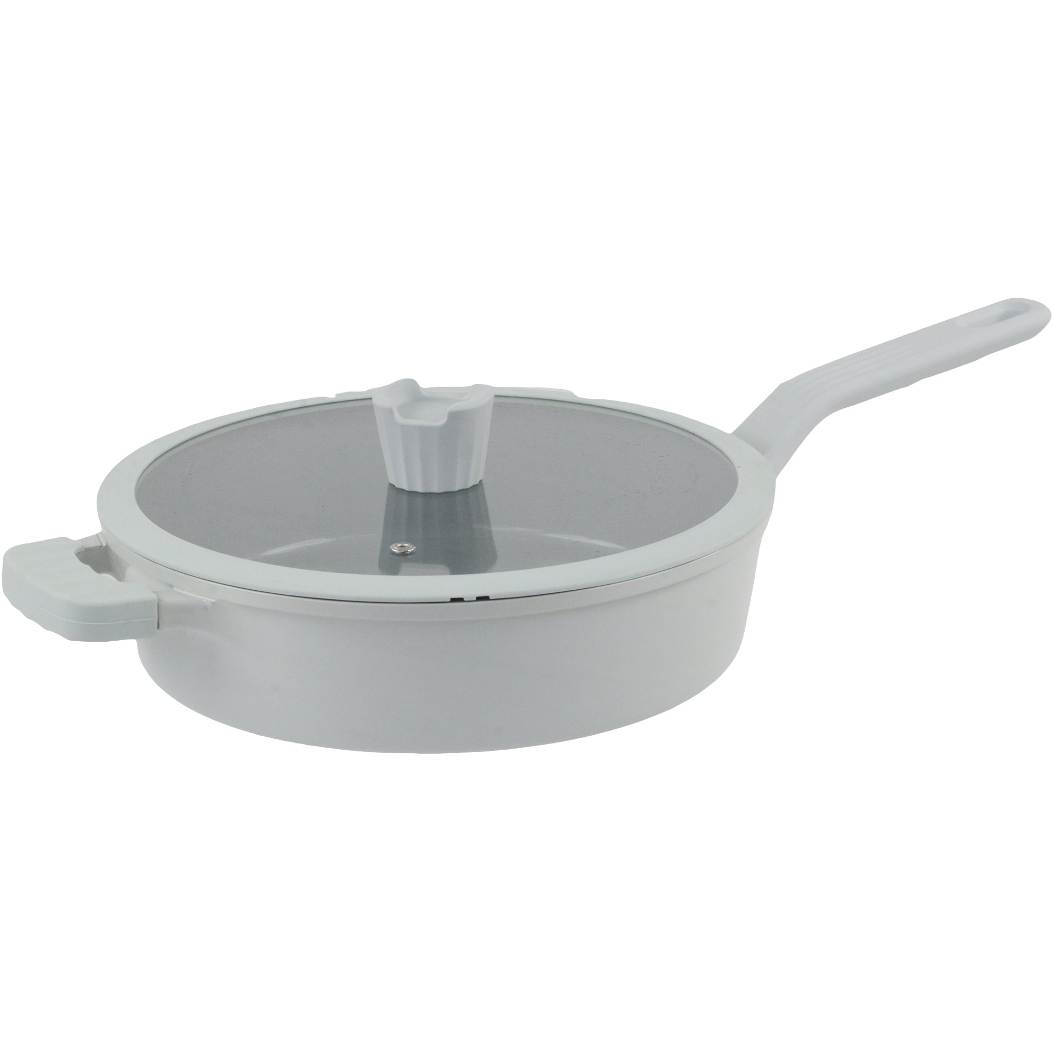 Nicecooker OEM Ocean Wave Series 11pcs Aluminum Die cast ceramic coated PFAS FREE cookware sets