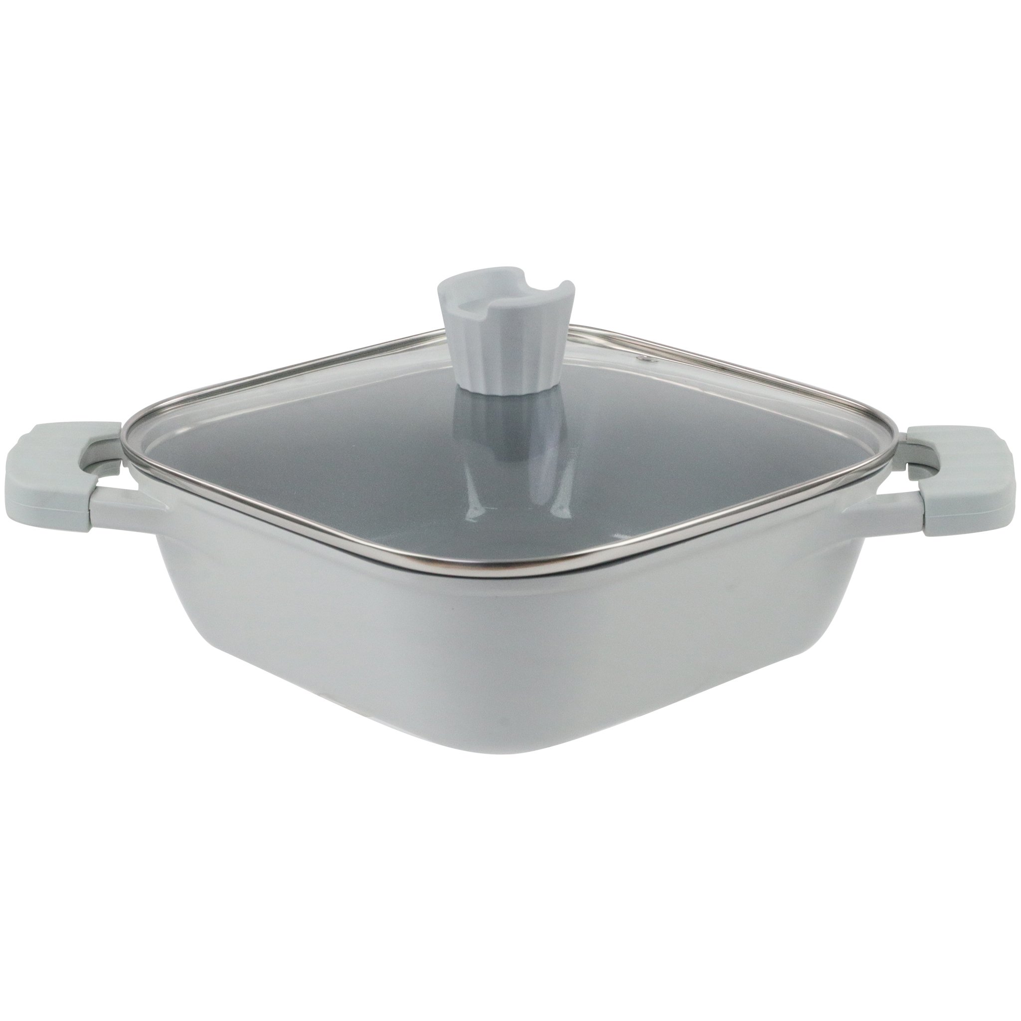 Nicecooker OEM Ocean Wave Series 11pcs Aluminum Die cast ceramic coated PFAS FREE cookware sets
