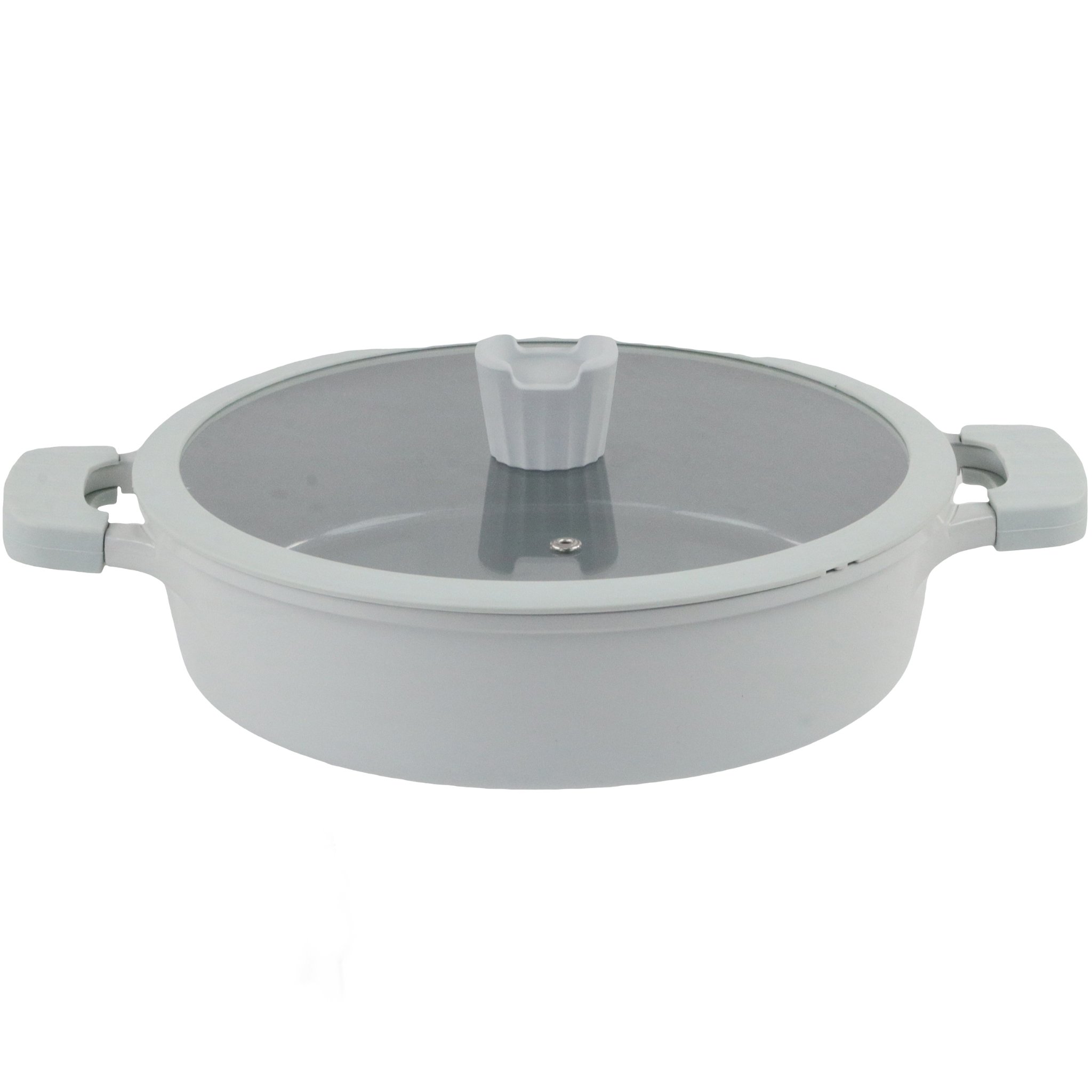 Nicecooker OEM Ocean Wave Series 11pcs Aluminum Die cast ceramic coated PFAS FREE cookware sets