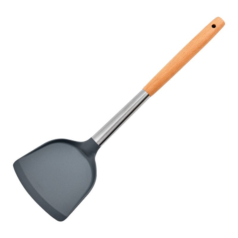 Classic Design Food Grade Silicone Kitchen Cooking Tools Spatula Spoon Cookware Sets
