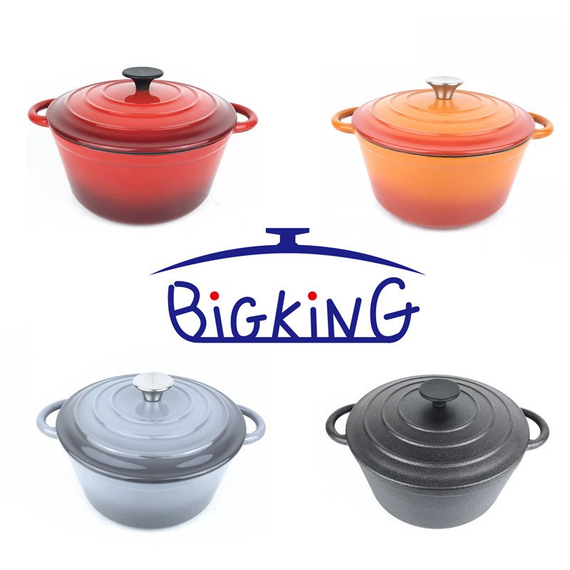 2021 NEW DESIGN Christmas Gift Cast Iron Cookware Sets Cast iron Enamel Casserole
