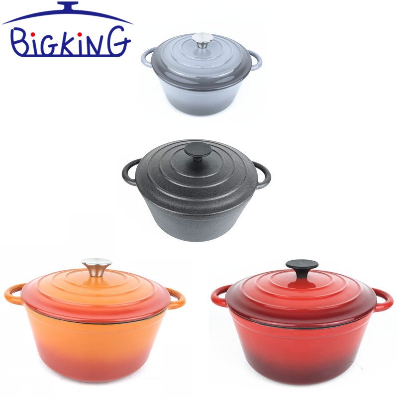 2021 NEW DESIGN Christmas Gift Cast Iron Cookware Sets Cast iron Enamel Casserole