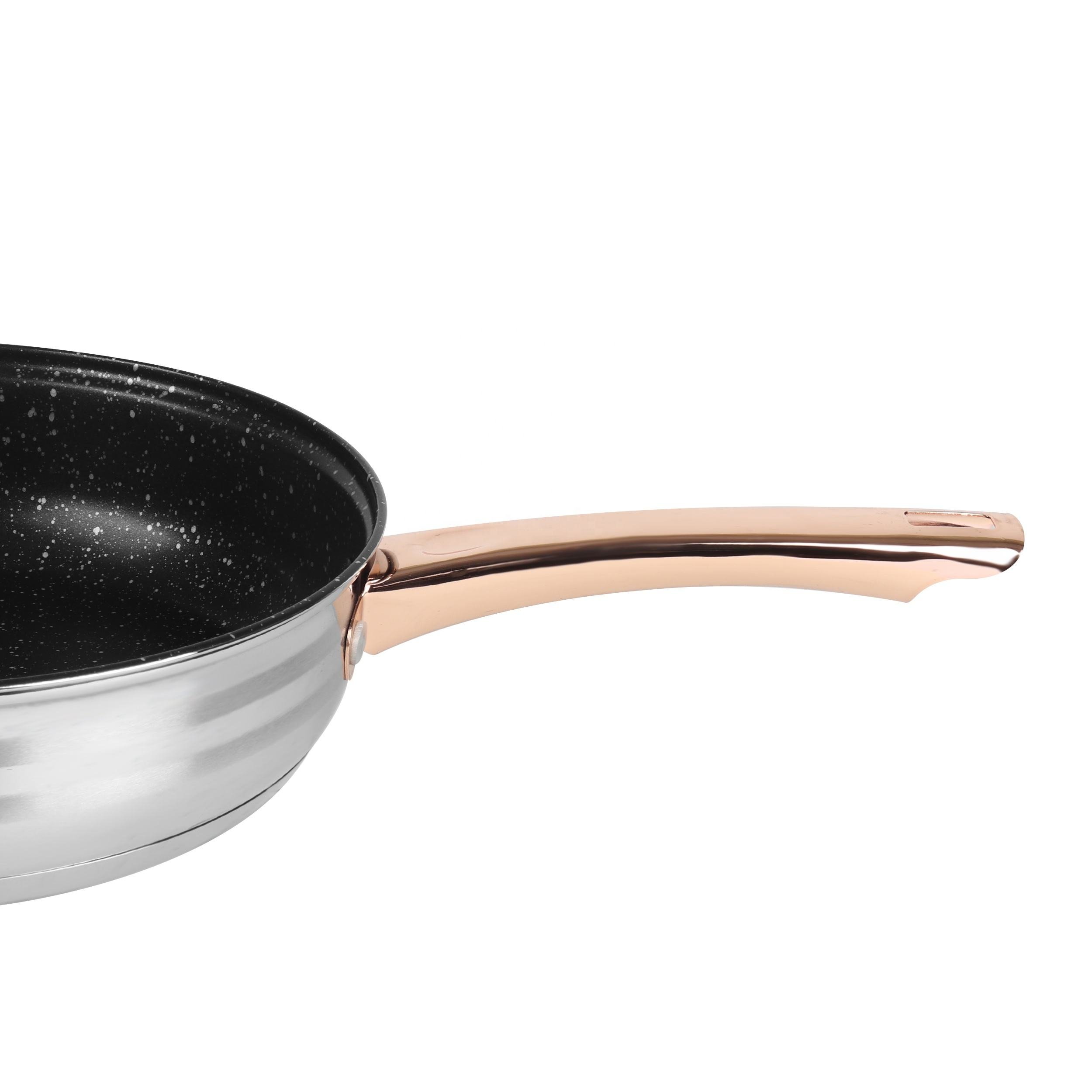 Classic Cookware Set Stainless Steel 12 Pieces Heavy Weight Nonstick Cooking Pots Glass lid
