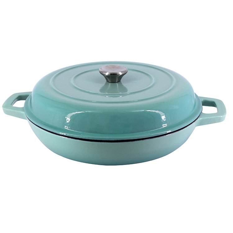 Factory Directly Nonstick Induction Camping Casserole Pan Sets Cookware Cast Iron Casserole Pot