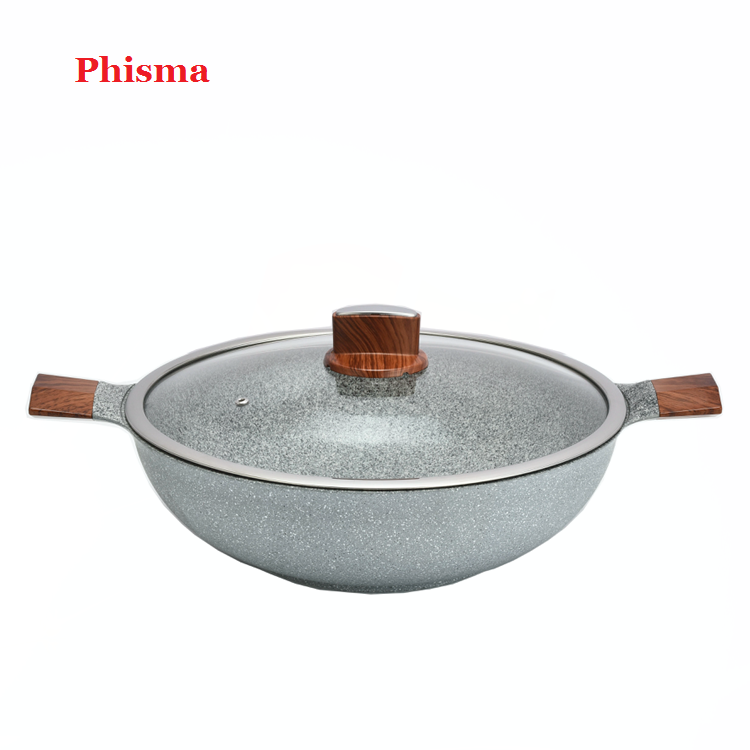 Phisma Best Selling Wholesale 11 Pcs Induction Aluminum Cooking Pot Cookware Sets Granite Coating