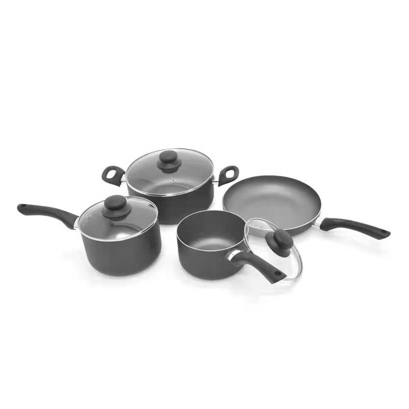 New hot selling kitchenware set non stick ceramic coating Alloy aluminum cookware sets 12pcs