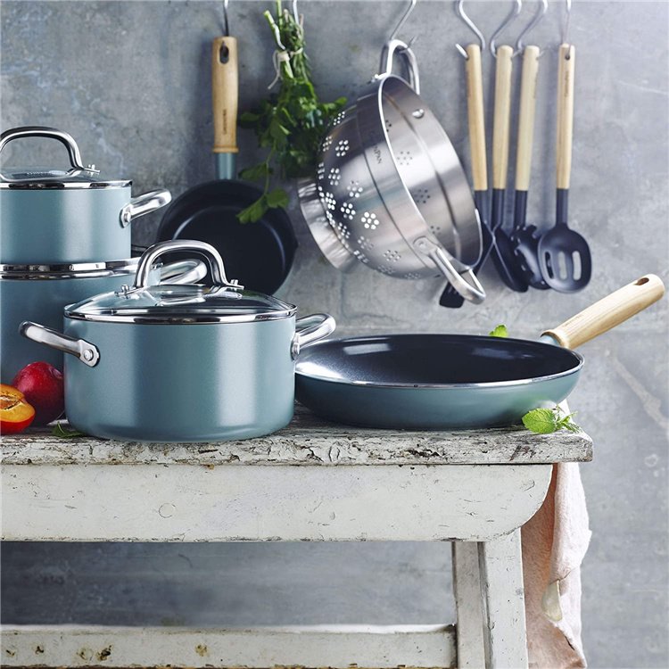 13pcs Non Stick Induction Cookware Set Toxin Free Korean Ceramic Pots and Pans