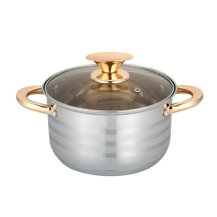Zogifts Sets 12 Pcs Stainless Steel 304 Non Stick Smokeless Pans And Pots Cookware Set