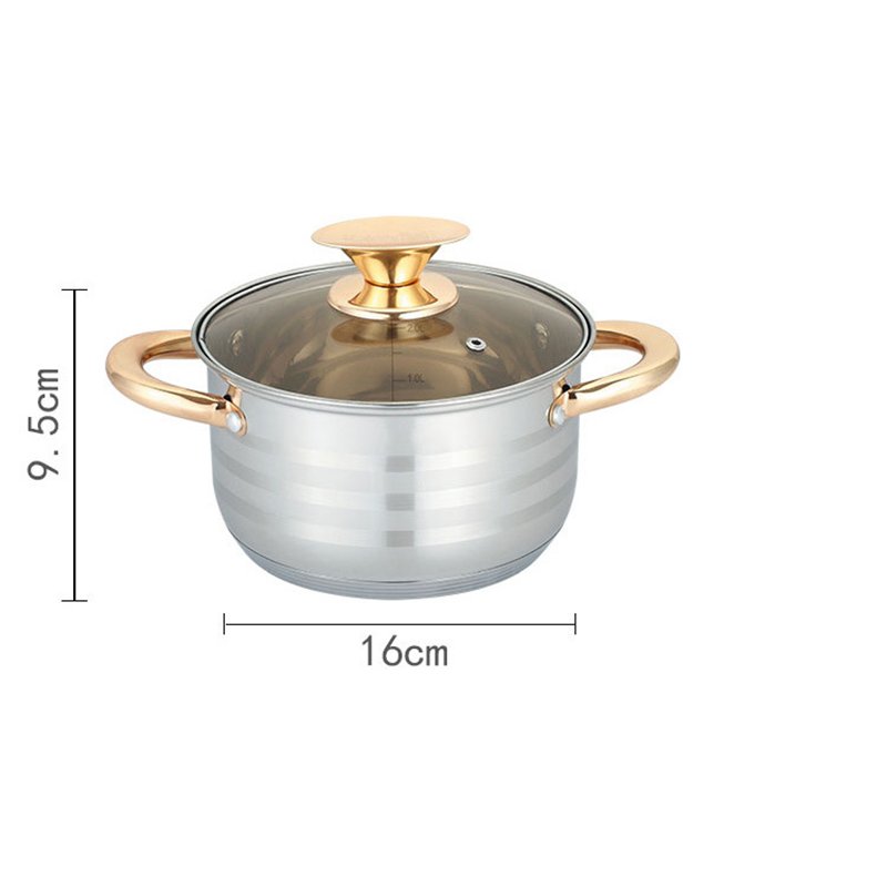 Zogifts Sets 12 Pcs Stainless Steel 304 Non Stick Smokeless Pans And Pots Cookware Set