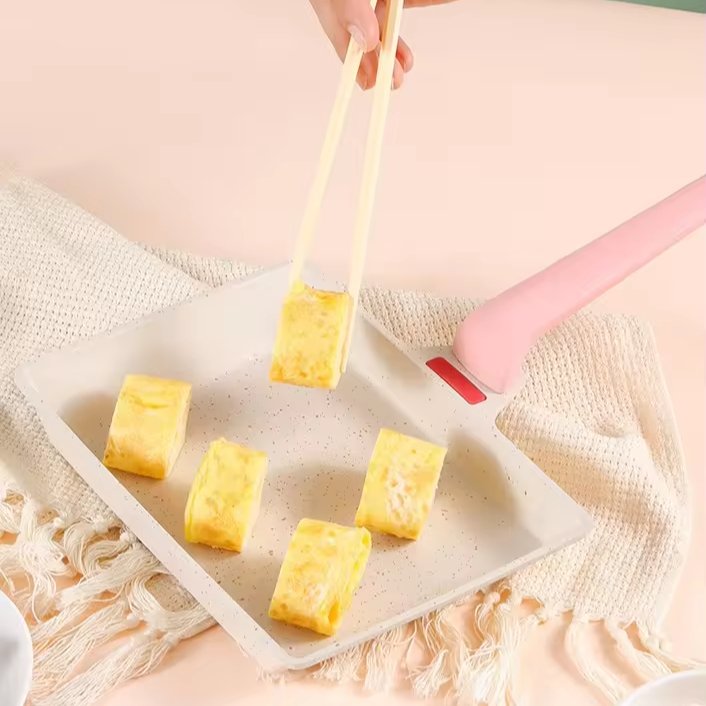 High Quality 16cm Japanese Cookware Sets Aluminum Square Household Pot Mini Flat Bottomed Pot