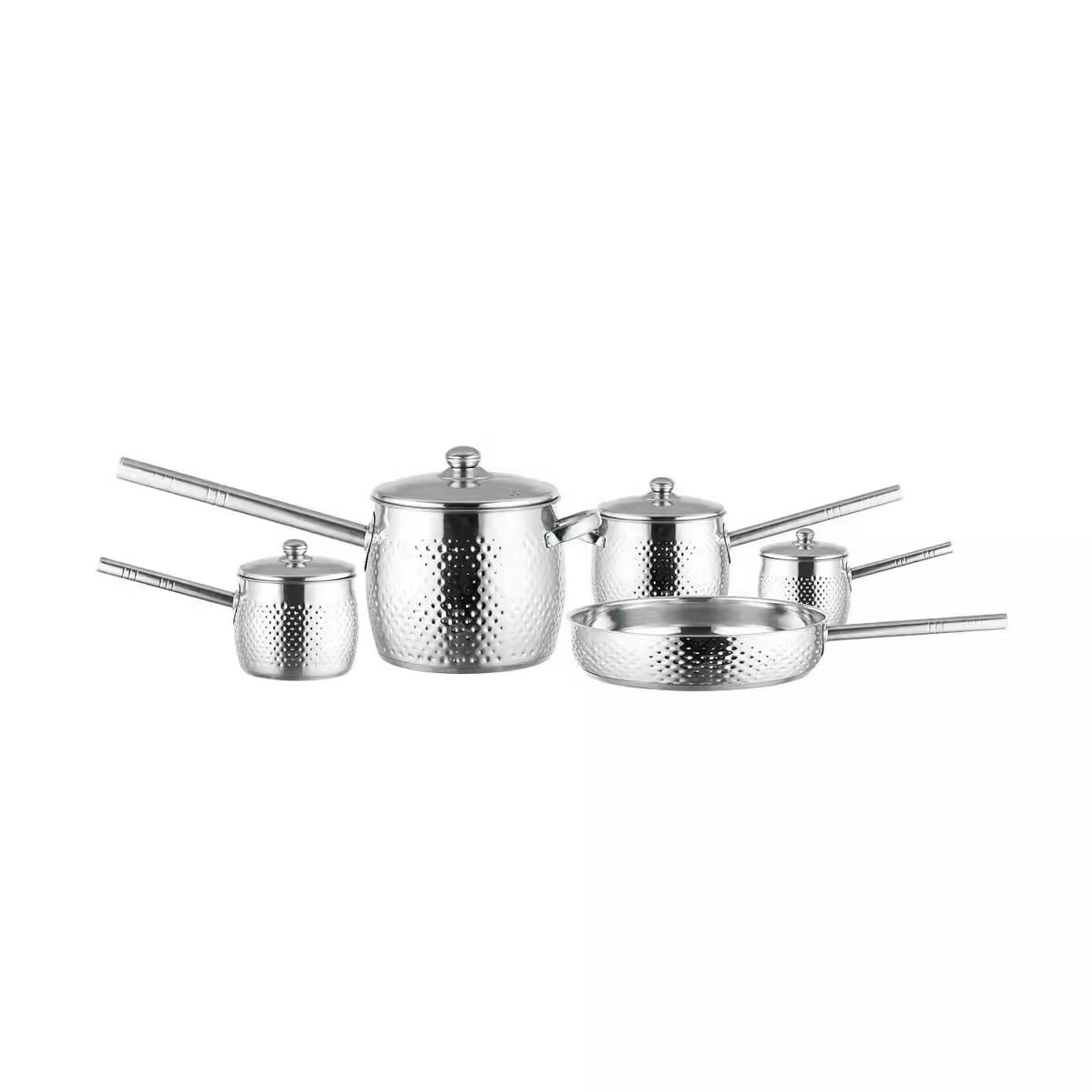 Versatile Kitchen Cookware Set sleek cookware set elegant cooking pot set