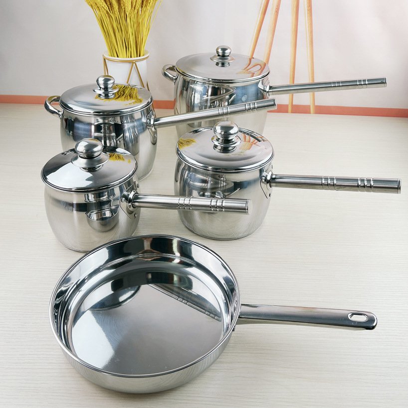 Versatile Kitchen Cookware Set sleek cookware set elegant cooking pot set