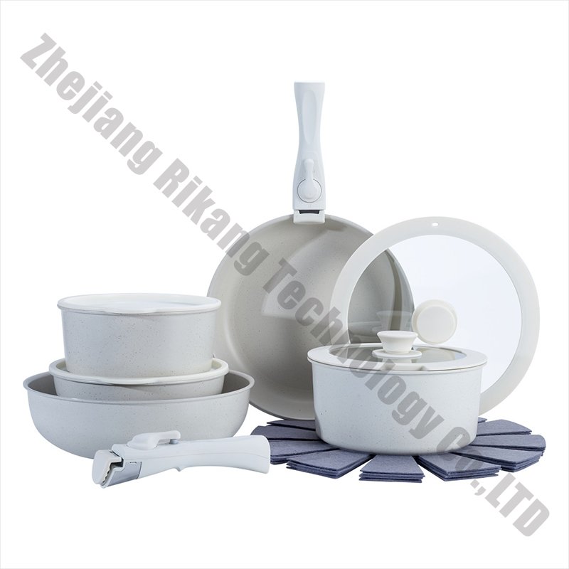 Non Stick Cookware Set Pot Deep induction Bottom Non Stick Set Kitchen Utensils Frying Cookingware Pots and Pans