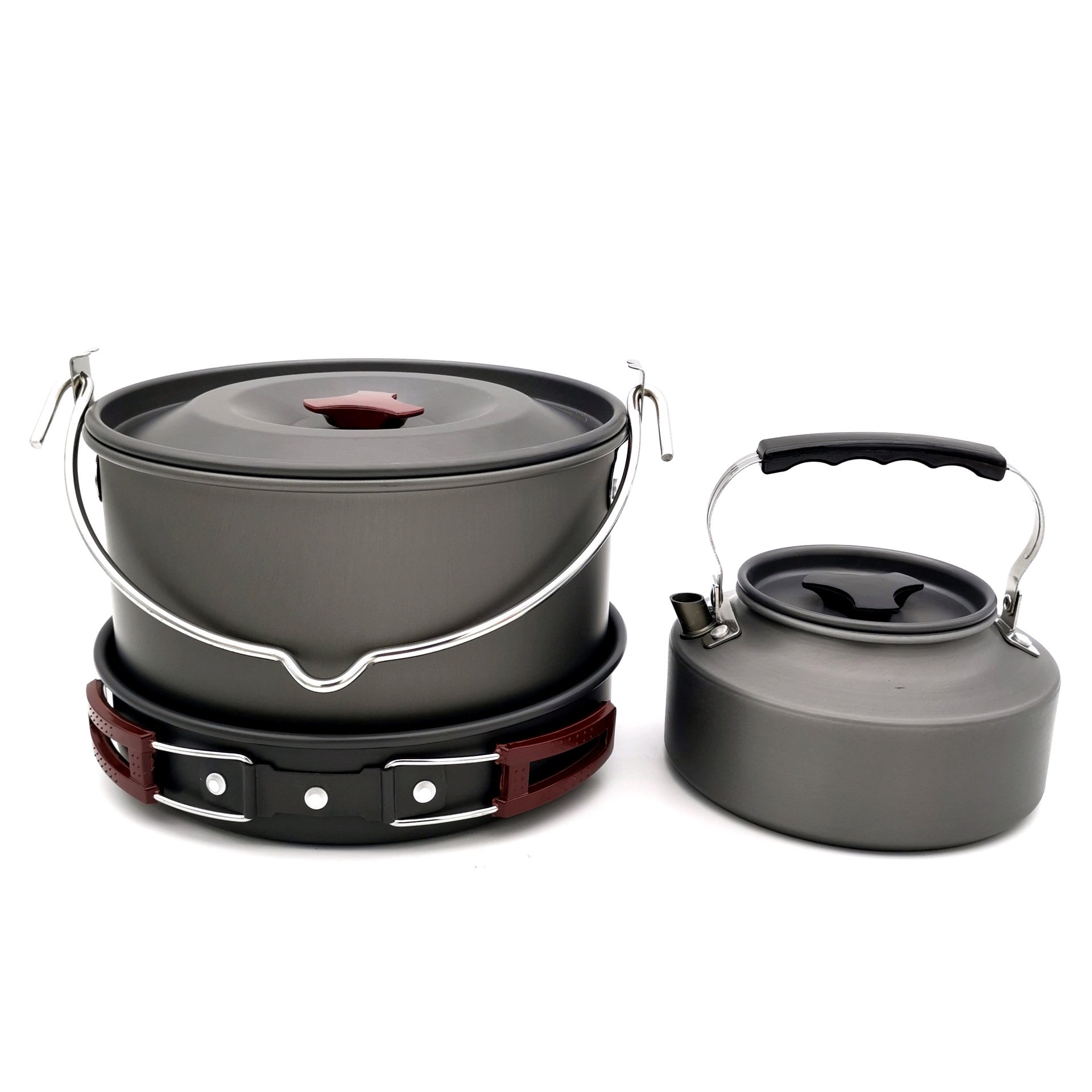 Camping Cookware Set Tableware Set Portable Non-stick Cooking Picnic Pot Suitable for 3-4People Outdoor Camping kitchen set pots