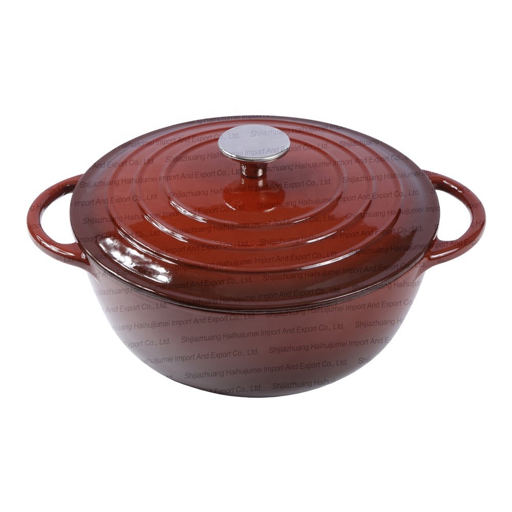 New Design 7 Pieces Nonstick Casserole Enamel Cast Iron Dutch Oven Pots And Pans Cookware Set