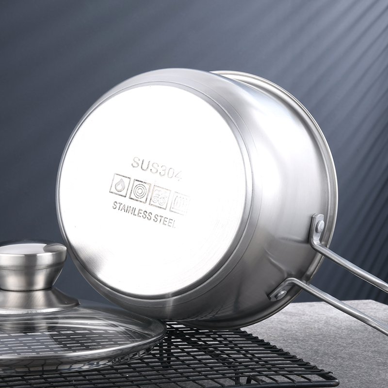 Yuedisi Custom Logo New Design 304 Stainless Steel Soup & Stock Pots with Lid Cooking Pots Cookware Sets For Kitchen
