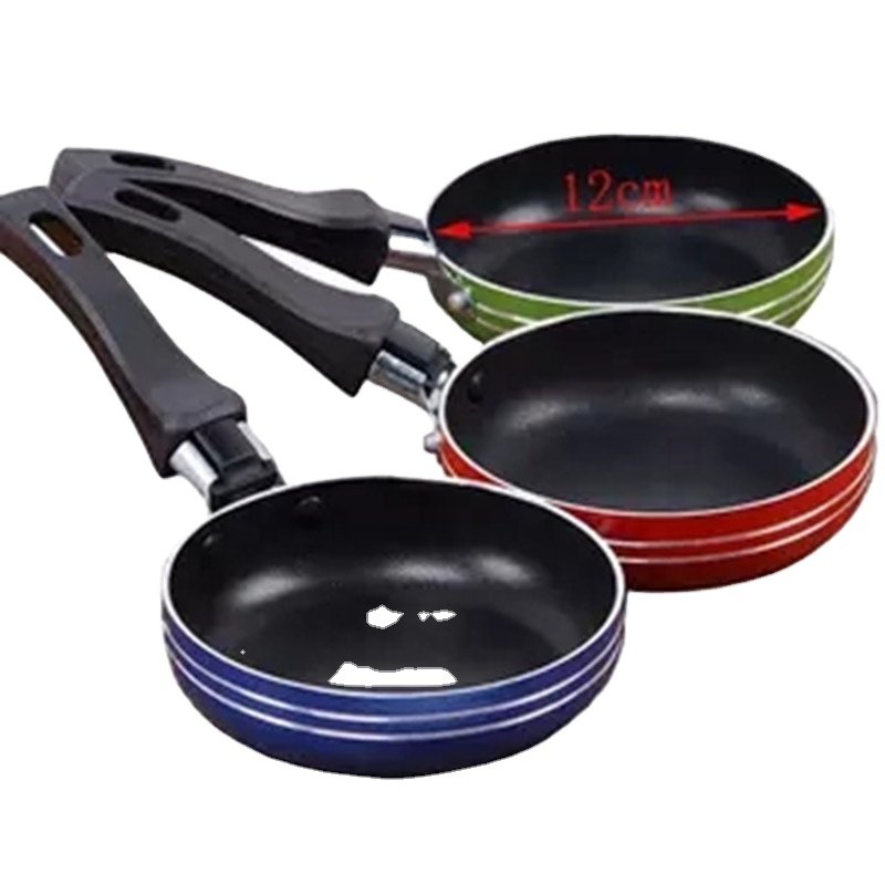 Mini Small Non Stick Pans Non-stick Coating Flat Frying Skillets Pan Gas Cooker Hot Selling Wholesale Aluminum Alloy Cast Iron