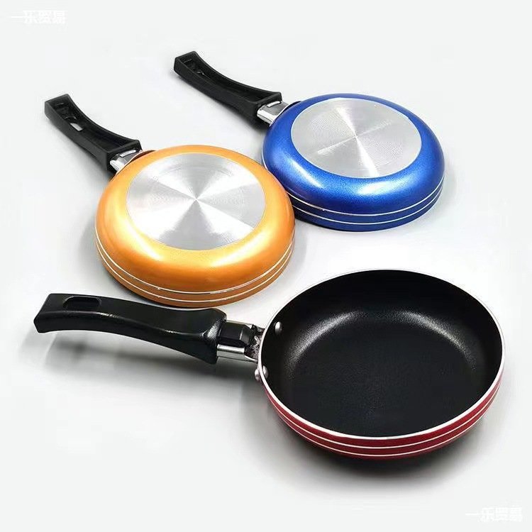 Mini Small Non Stick Pans Non-stick Coating Flat Frying Skillets Pan Gas Cooker Hot Selling Wholesale Aluminum Alloy Cast Iron