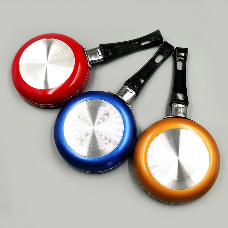 Mini Small Non Stick Pans Non-stick Coating Flat Frying Skillets Pan Gas Cooker Hot Selling Wholesale Aluminum Alloy Cast Iron
