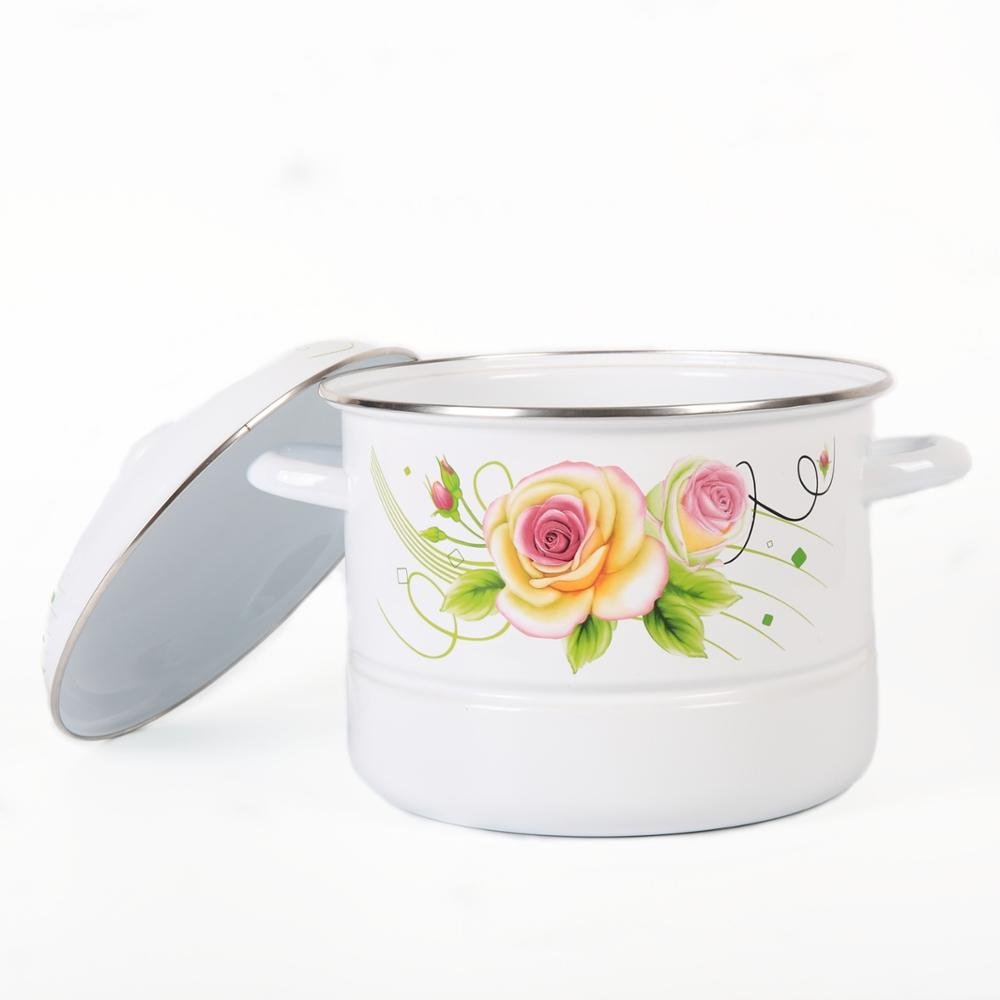 Pot Steamer Customized Cookware Multi-function Pot Enamel Metal Steel Steamer cookware Set