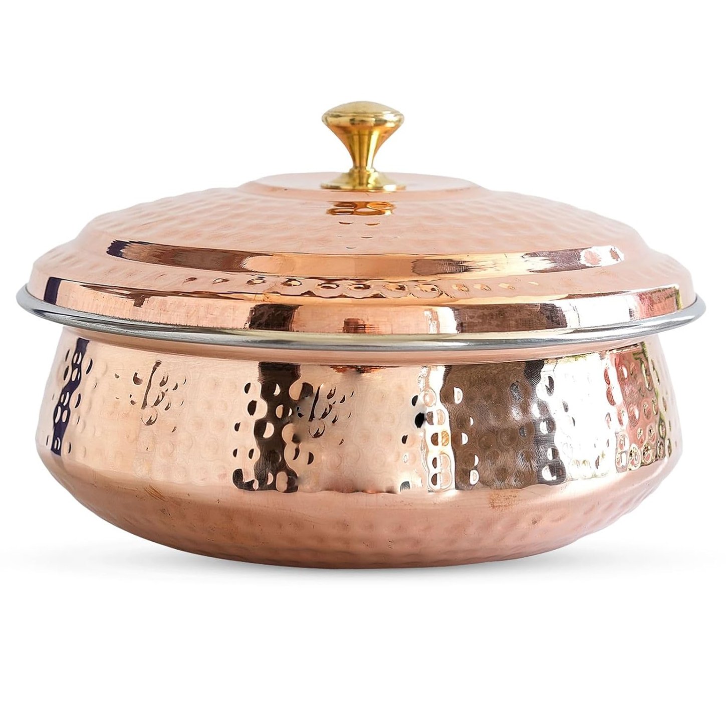 HANDMADE COPPER HANDI IN NEW LOOK COPPER SERVING DISH IN NEW STYLE FOR HOTEL WARE IN NEW STYLE