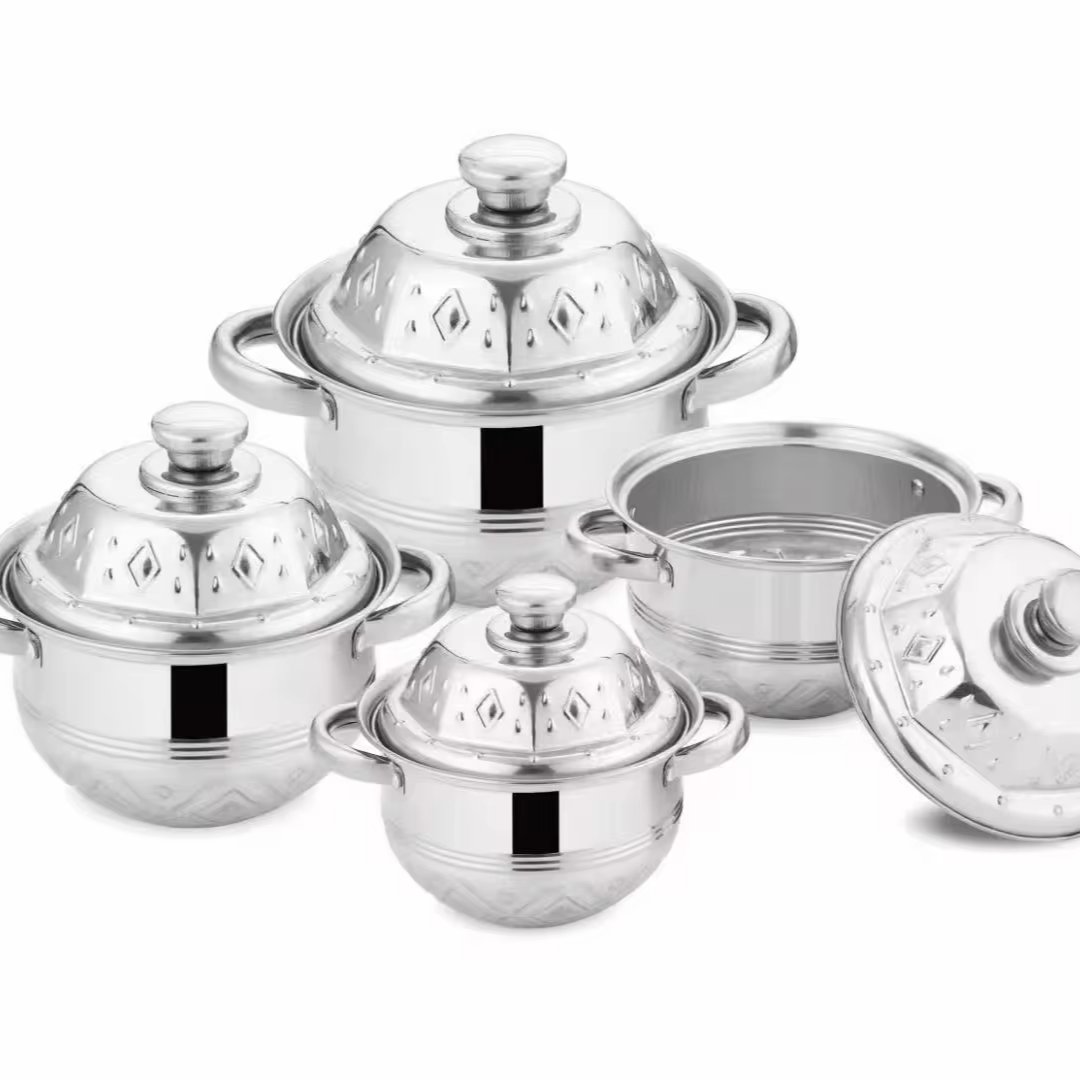 Yongkang Kitchen 8pcs Cookware Set Home Use 16+18+20+22cm Cookware Sets Granite Aluminum