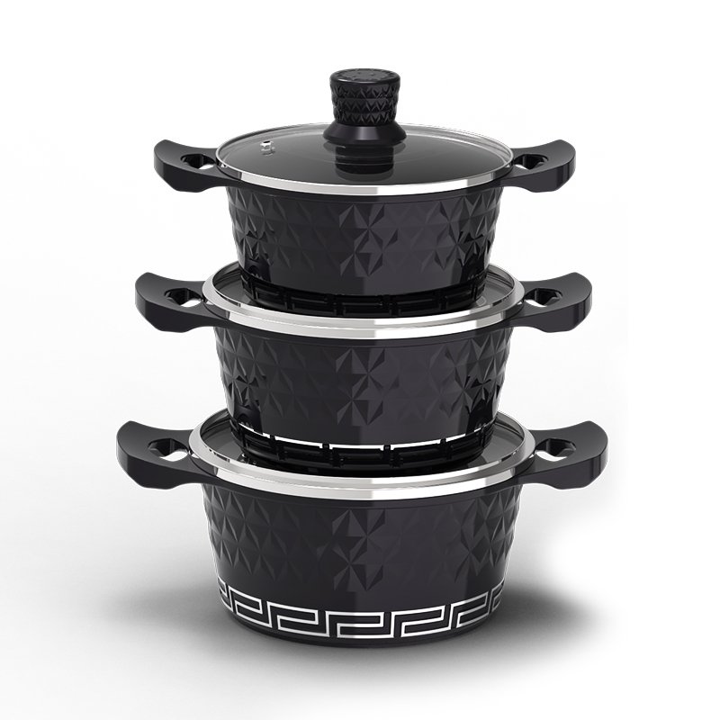 new design nonstick coating home kitchen customization casserole cookware sets