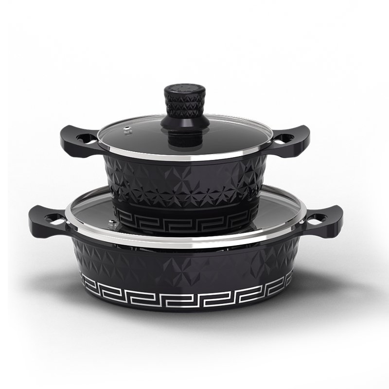 new design nonstick coating home kitchen customization casserole cookware sets