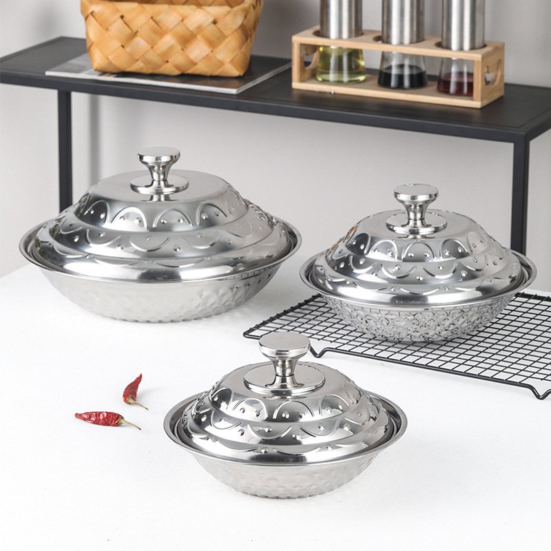 Factory Cheap Price Tower Style Pot Cookware Sets Stackable Tower Shaped Pan With Lid