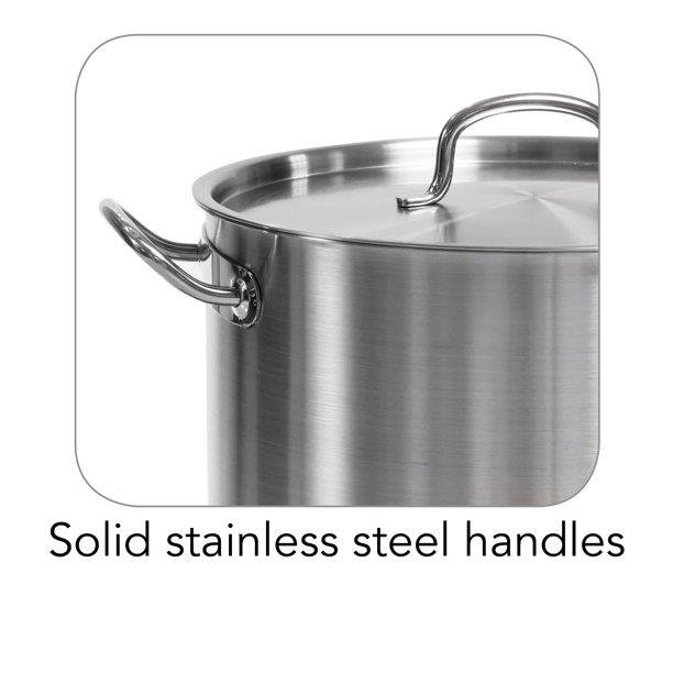 Wholesale 20l 40cm Stainless Steel Soup Pot Cookware Set Pot With Seal Ring For Home Hotel Restaurant