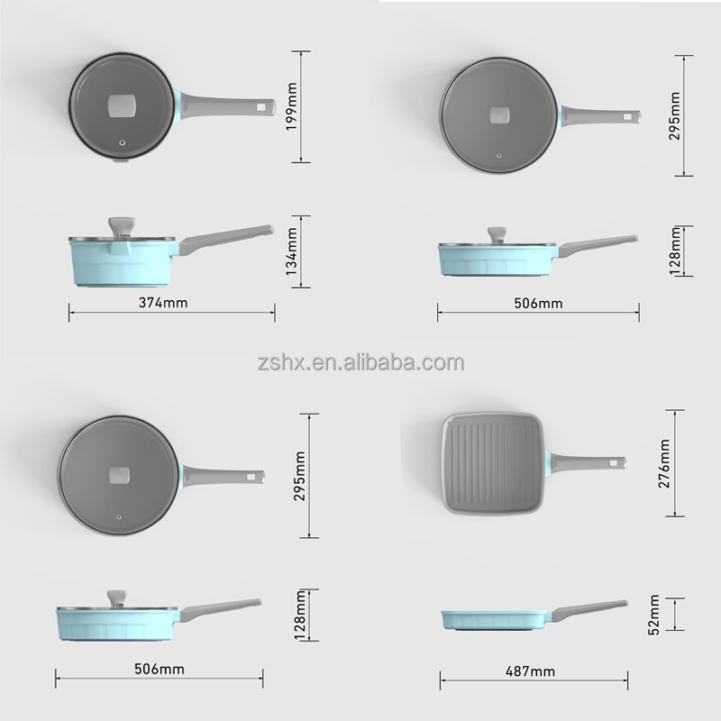 New Arrival Granite Cookware Set Die-Casting Aluminum Cooking Pan Non-stick Cooking Tool sets