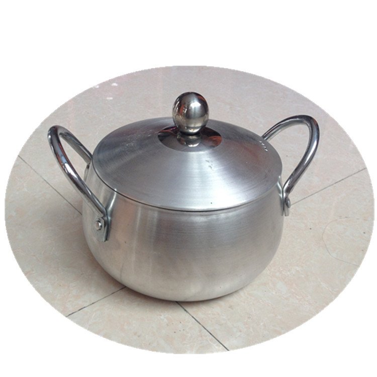 16-24cm Aluminum satin finished belly pot 5pcs aluminum cooking pot set