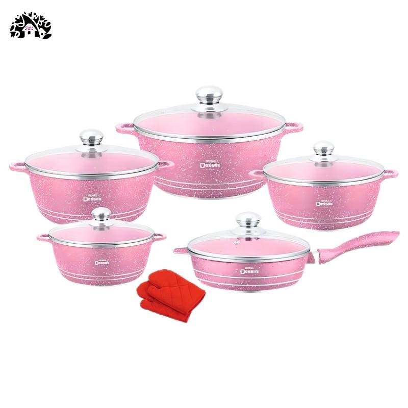 12PCS Non-Stick Cookware Sets Home Kitchen Granite Cooking Pot set