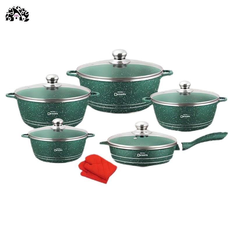 12PCS Non-Stick Cookware Sets Home Kitchen Granite Cooking Pot set