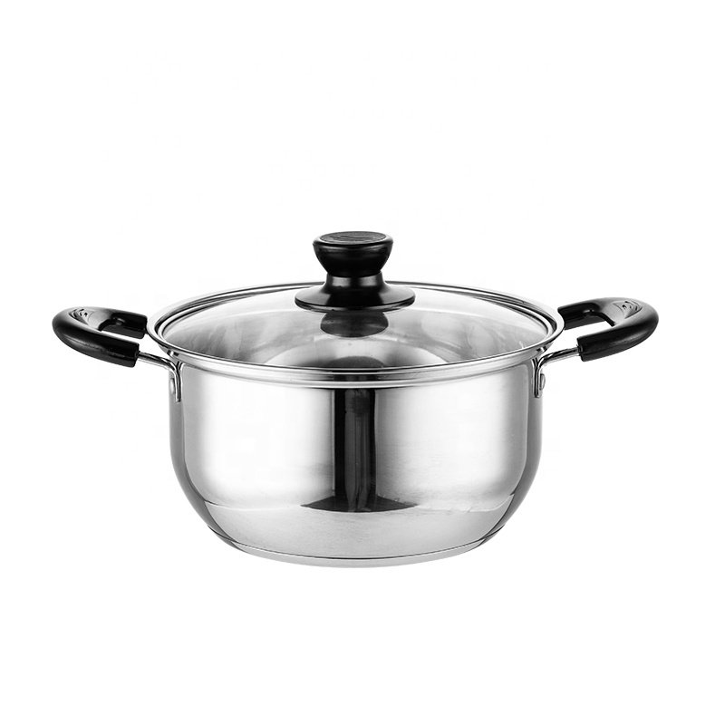 Manufacturer Wholesale Kitchen Ware 201 Stainless Steel 7pcs Cooking Pots And Pans Nonstick Cookware Sets